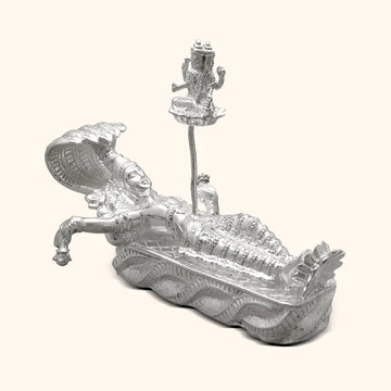 Brahma Vishnu Silver Murti